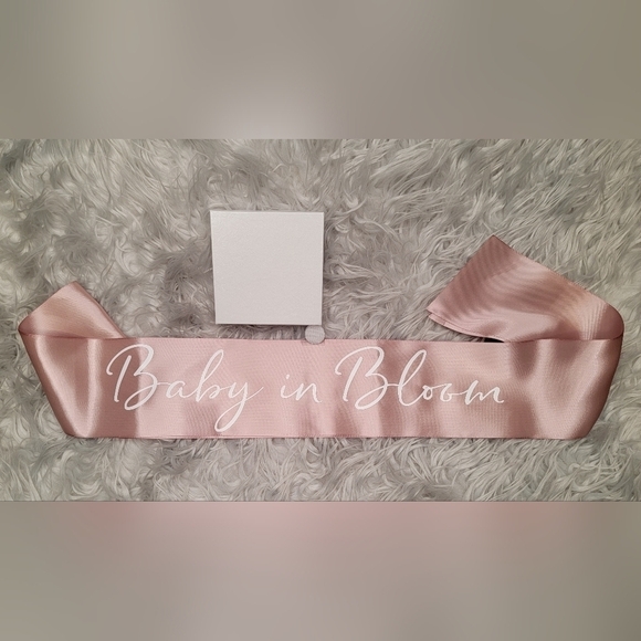 NEW Custom Baby in Bloom Sash - Picture 1 of 2